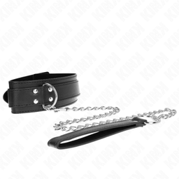 Obsenza - Colar com Alça Ajustável 65 cm Fivelas Prata para BDSM e Lingerie - Image 1