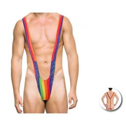 Obsenza - Men's Rainbow Pride Trikini for Celebrations and Events - Image 1