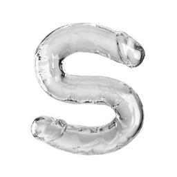 Obsenza - Dildo Doble Transparente King Cock Double Trouble 46 cm - Image 1