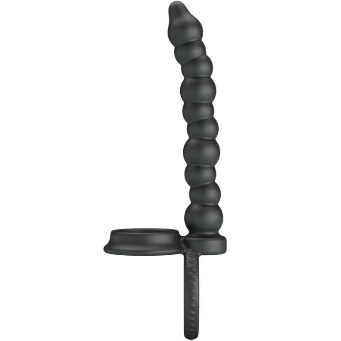 Obsenza - Dillion Double Penetration Cock Ring for Enhanced Pleasure - Black - Image 1