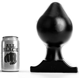 Obsenza - Plug 22,5 cm 12 Polegadas ALL BLACK para Prazer e Bem-Estar - Preto - Image 1