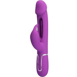 Obsenza - Pretty Love Kampas 3-in-1 Multifunction Rabbit Vibrator for Ultimate Pleasure - Purple - Image 1