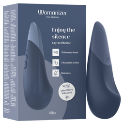 Obsenza - Vibe vibrador lay-on silencioso azul oscuro - Image 1