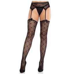 Obsenza&#x20;-&#x20;Leg&#x20;Avenue&#x20;Heart&#x20;Stockings&#x20;with&#x20;Garters&#x20;&#x2013;&#x20;Flirty&#x20;Elegance&#x20;and&#x20;Seductive&#x20;Charm&#x20;-&#x20;OS&#x20;-&#x20;Image&#x20;1