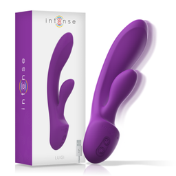 Obsenza - Vibromasseur Luigi Rabbit Liquid Silicone pour Double Stimulation - Violet - Image 1