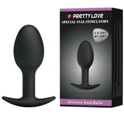 Obsenza - Plug Anale in Silicone Ergonomico 6. - Nero - Image 1
