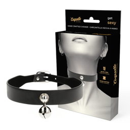 Obsenza - Collana in Pelle Vegana Femminile con Sonaglio Elegante - OS - Image 1