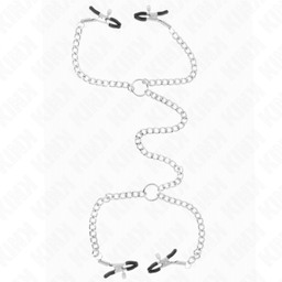Obsenza - KINK 4 Chain Nipple Clamps with Adjustable Chains for Sensual Stimulation - Image 1