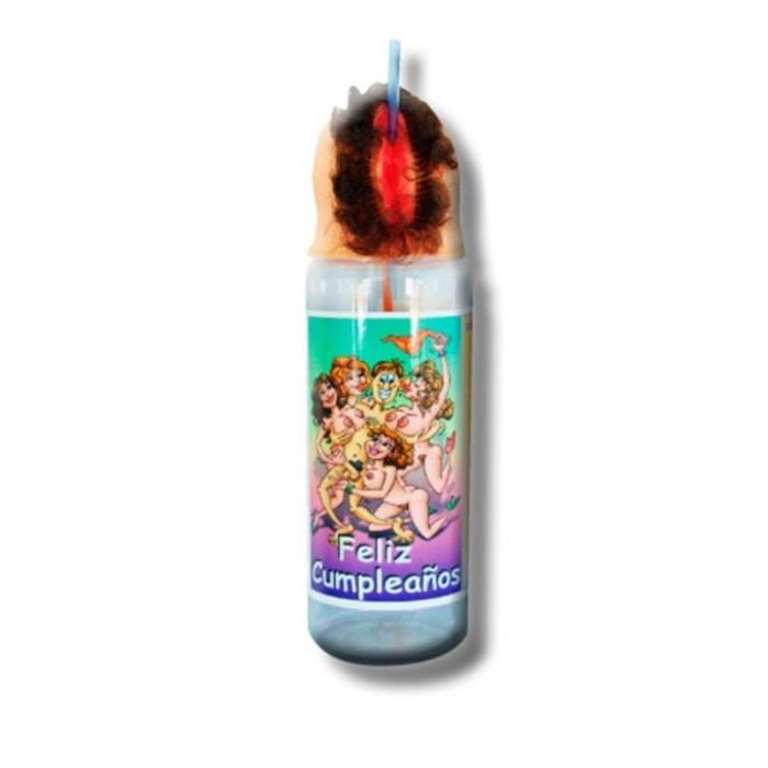 Obsenza - Garrafa de Lábios de Aniversário em Carne para Festas Diverty Sex - 50ml - Image 1