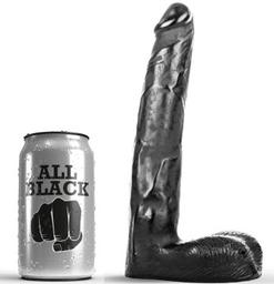 Obsenza - Dildo Realístico de 21 cm con Textura Detallada para Placer Extremo - Negro - Image 1