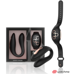 Obsenza - Anne's Desire Dual Pleasure Vibrator with WatchMe Wireless Technology - Black - Image 1