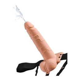Obsenza - Arnés ajustable con pene realístico y testículos squirting 19 cm - Image 1