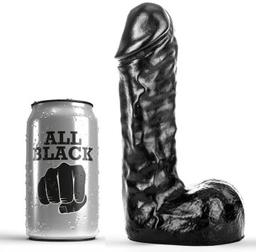 Obsenza - ALL BLACK 19 cm Flexible Silicone Dildo for Versatile Pleasure - Black - Image 1