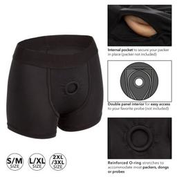 Obsenza - Arnés Hueco Ajustable de 15 cm para Fantasías BDSM - Negro - Image 1