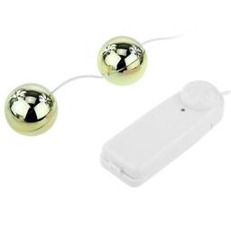 Obsenza - Goldener Vibrator mit Vibrierenden Chinesischen Kugeln - Image 1