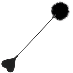 Obsenza - Chicote de Penas de Amor Negro Darkness 40 cm para Prazer e Estímulo - OS - Image 1