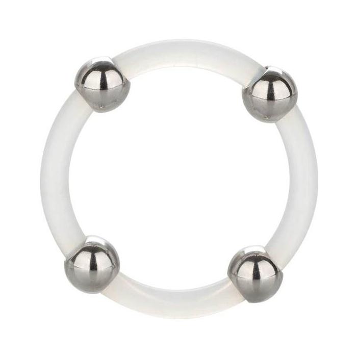 Obsenza - Anello in Silicone con Perline in Acciaio L per Piacere Intenso - Image 1