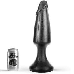 Obsenza - All Black Realistic Anal Plug 35 cm for Beginners - Black - Image 1