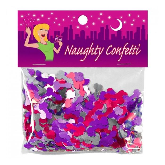 Obsenza - Confetti Pénis Multicolores - Fête, Enterrement de Vie de Jeune Fille, Anniversaire - Image 1
