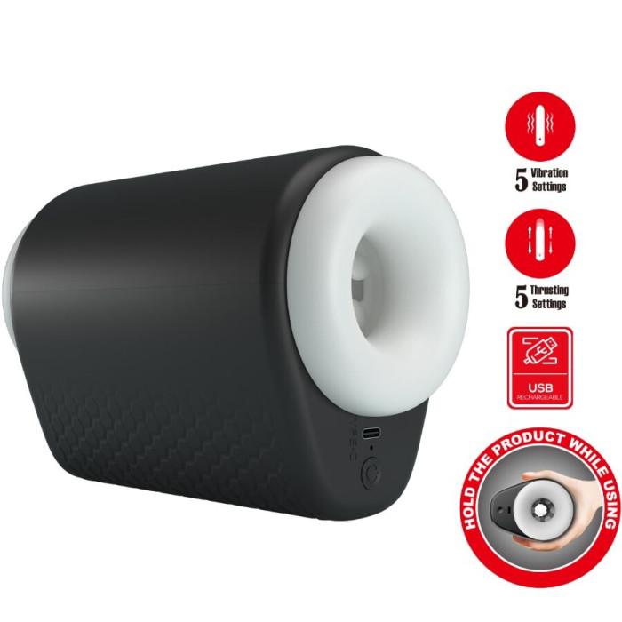 Obsenza - Masturbateur pour Homme DJ Girl avec Vibration 5 Réglages Noir - Image 1