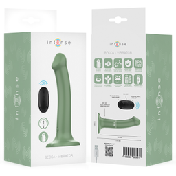 Obsenza - Becca Vibrador com Ventosa, 10 Vibrações e Controle Remoto - Verde - Image 1