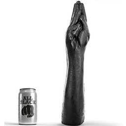 Obsenza - Consolador Realista Fisting 40 cm - All Black - Negro - Image 1