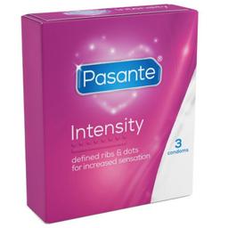 Obsenza - Préservatifs Pasante Ribs &amp; Dots Intensité 3 Unités - Image 1
