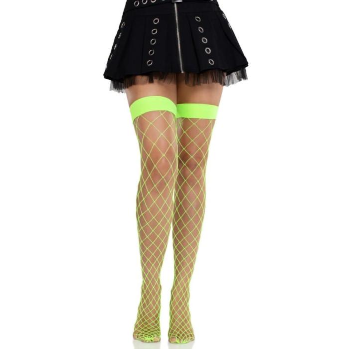 Obsenza - Leg Avenue Wide Fishnet Tights for a Bold and Sensual Look - OS - Image 1