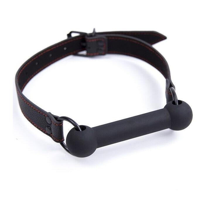 Obsenza - Bone Gag with Adjustable PU Strap for Fetish Play - Image 1