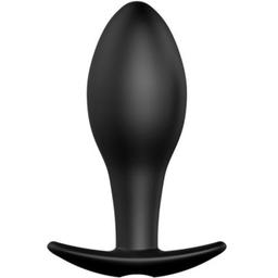 Obsenza - Plug Anal Silicona Ancla con 12 Modos de Vibración - Negro - Image 1