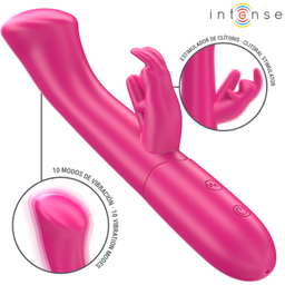 Obsenza - INTENSE Julieta Rabbit Vibrator 18,6 cm mit 10 Vibrationsmodi - Rosa - Image 1