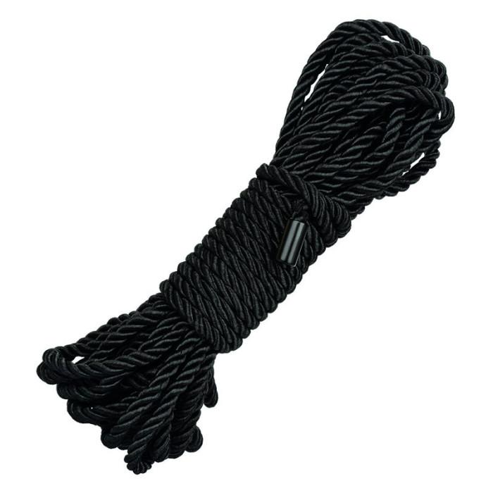 Obsenza - Corde BDSM Boundless 10m Noire pour Jeux de Rôle et Sensualité - Noir - Image 1