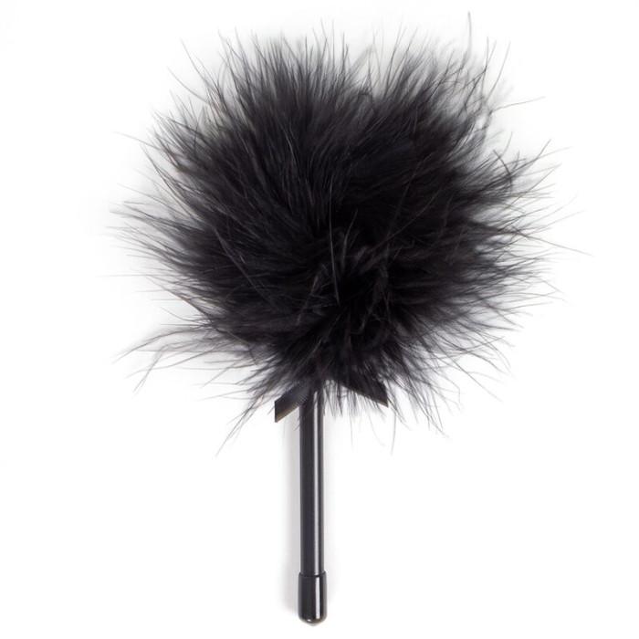 Obsenza - Secret Play Feather Duster for Sensual Play and Teasing - Black - Image 1
