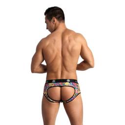 Obsenza - Comics Jock Bikini S de ANAIS MEN – Lencería atrevida y seductora - Negro - Image 1