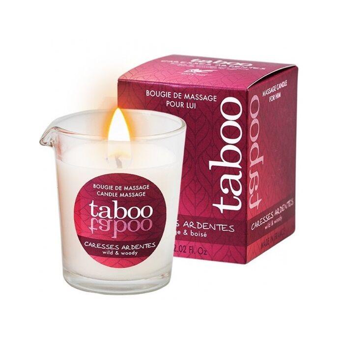 Obsenza - Candela Da Massaggio Taboo Per Lui Con Aroma Di Felce Ardentes - Image 1