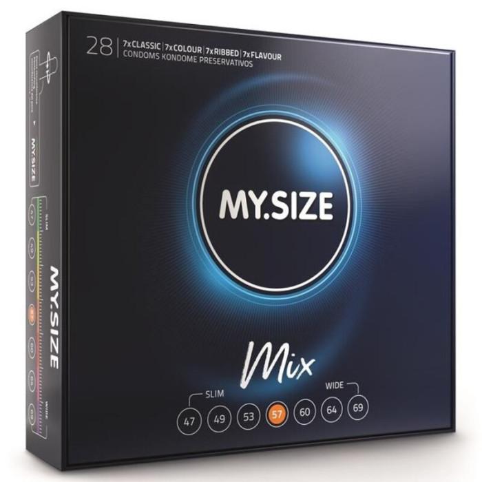 Obsenza - My Size Assorted Condoms 57mm - 28 Units for Enhanced Sensitivity - Image 1