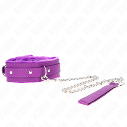 Obsenza - Collar con Correa Ajustable de 65 cm y Restricciones en Morado - Violeta - Image 1
