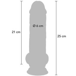 Obsenza - Pene realístico deluxe con testículos extra grueso 25 cm - Image 1