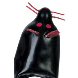 Obsenza - Preservativo decorativo pintado a mano ratón negro xl - Image 1