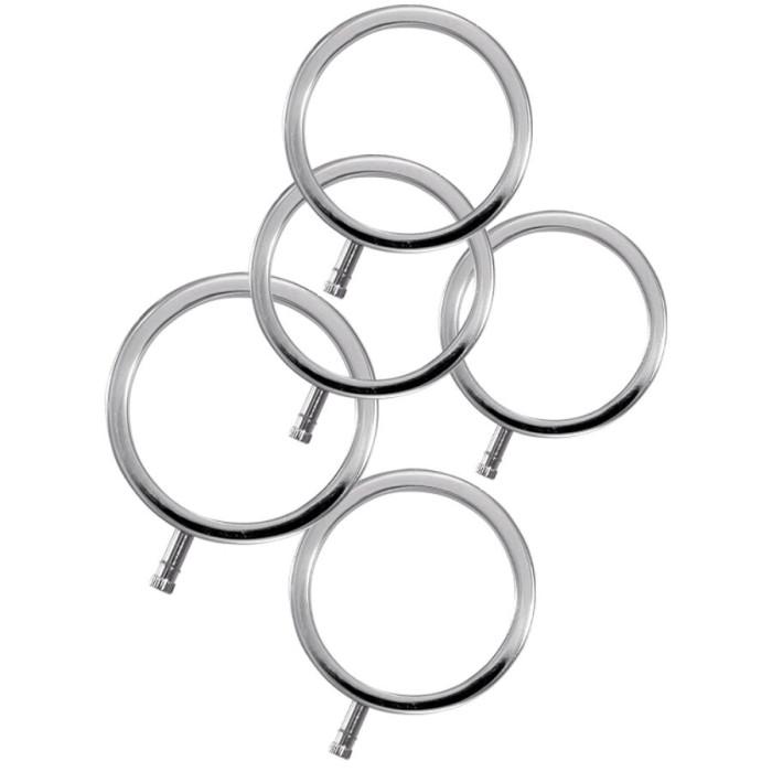 Obsenza - Electrarings metal penis rings pack of 5 - Image 1
