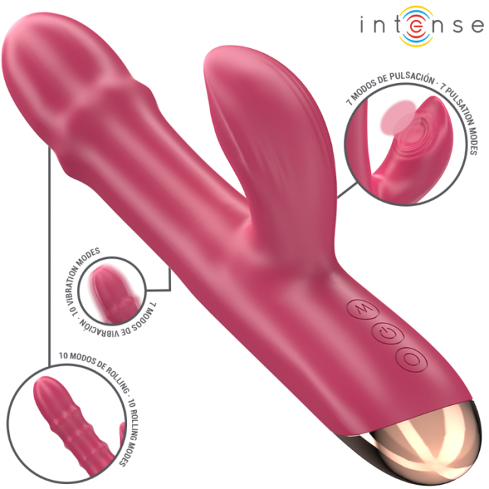 Obsenza - Chloe Vibrateur 3 en 1 Multifonction pour Plaisir Personnalisé - Rouge - Image 1