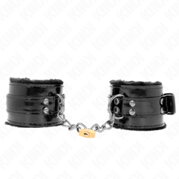 Obsenza - KINK Light Adjustable Wrist Restraints with Copper Lock - Black - Image 1