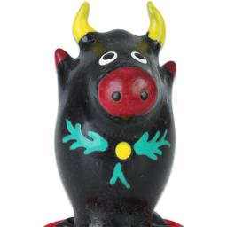 Obsenza - Preservativo decorativo pintado a mano toro negro modelo 1 - Image 1