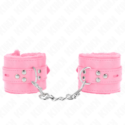 Obsenza - Pulseira para Controle BDSM com Furos Quadrados e Cinto Ajustável Rosa - Rosa - Image 1