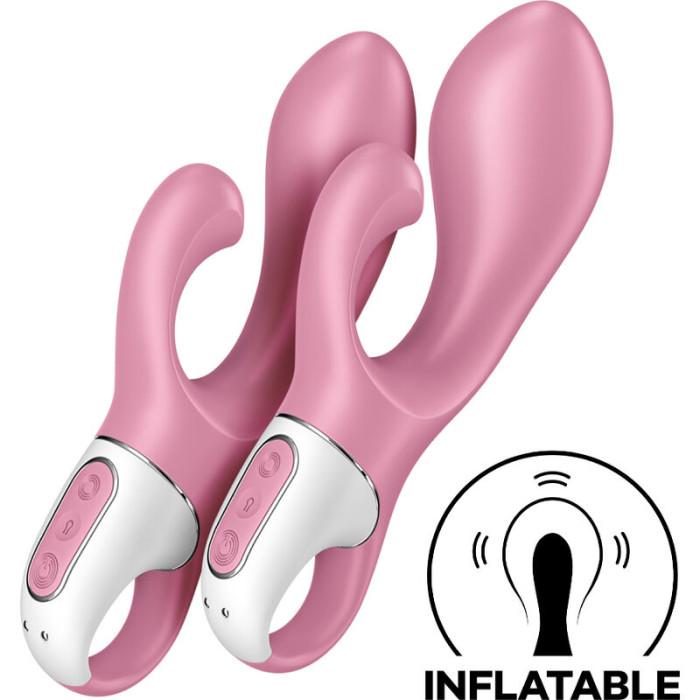 Obsenza - SATISFYER Bunny 2 Luftpumpe – Aufblasbarer Vibrator für intensiven Genuss - Rosa - Image 1