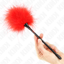 Obsenza - Rote Kitzelfedern für Bondage-Set 27 cm – Elegantes Spielzubehör - Image 1