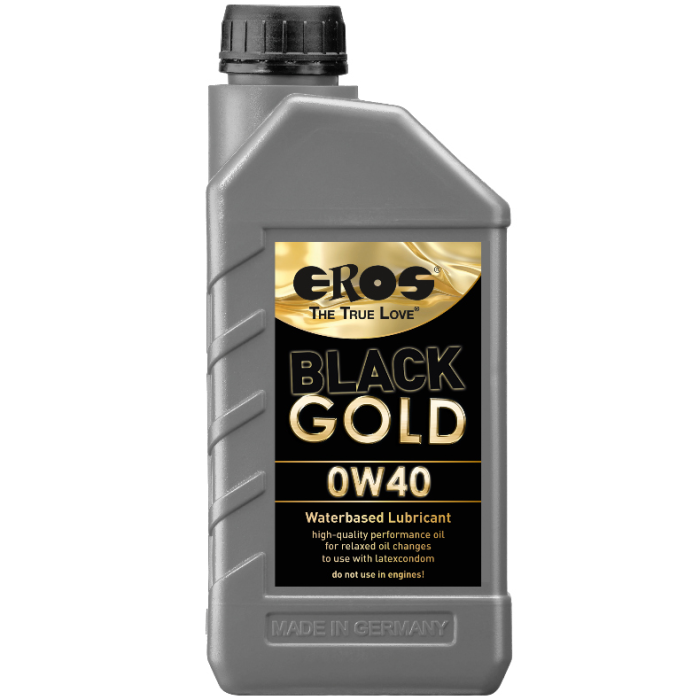 Obsenza - EROS Black Gold 0W40 Water-Based Lubricant 1000ml for Ultimate Comfort - Black - Image 1