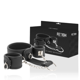 Obsenza - Set de Esposas y Collar en Cuero Vegano y Neopreno para BDSM - Image 1