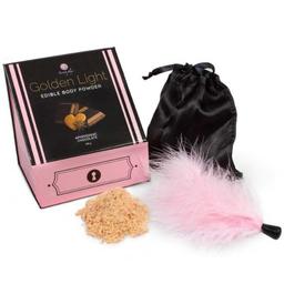 Obsenza - Kit Poudres Comestibles Dorées et Plume Aphrodisiaque au Chocolat - Image 1