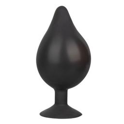Obsenza - Plugue Inflável de Silicone XL CalExotics para Prazer Anal Seguro e Flexível - Preto - Image 1